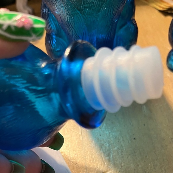 Vintage dog and cat glass decanters Italian genie bottles. Perfect shape. - Picture 3 of 8